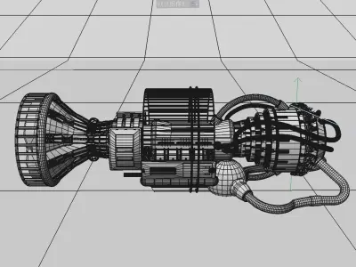 engine jet 3D model
