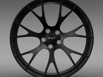 Dodge Challenger Supercharged rim 3D model