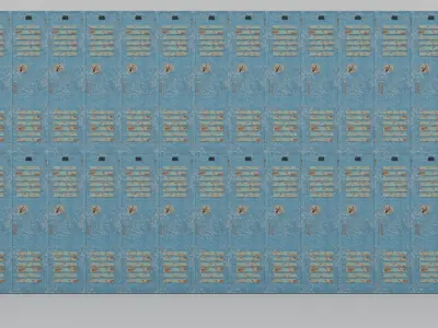 Locker old 3D model