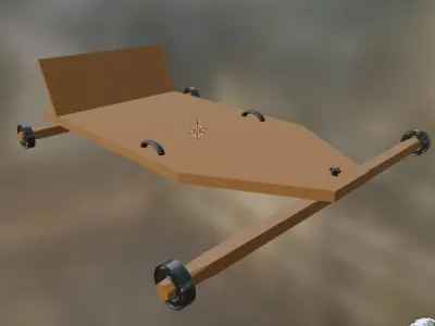 soap kart Low-poly 3D model
