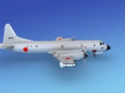 Lockheed P-3 Orion JDF 3D model