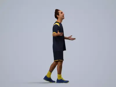 00523Carlos005 - Adult Caucasian man exercising in sports 3D model