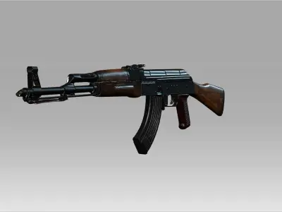 AK47 Kalashnikov Rifle 3D model