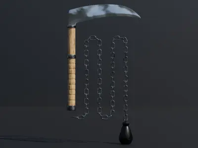 Chain and Sickle 3D Model  3D model
