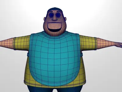 3D Stylized Character Model Low-poly 3D model