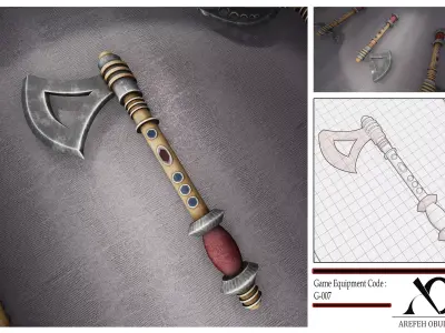 Equipment Game Code G-007 Low-poly 3D model