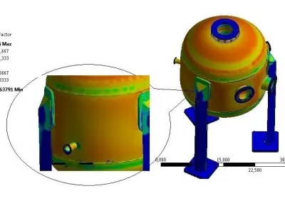 Pressure Vessel  Free 3D model