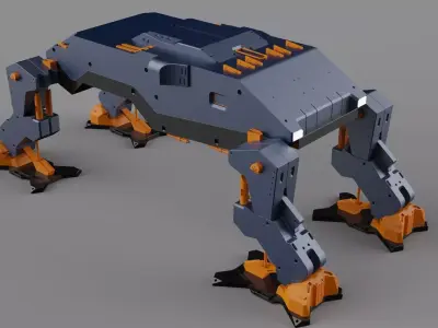 Explorer robot platypus transport vehicle  3D model