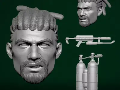 Burn Out - GI Joe Fan Art 3D Printable Files For Action Figures 3D print model purchase