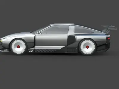 Hyundai N Vision 74 Low-poly 3D model
