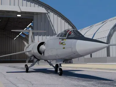 Lockheed F-104 Starfighter 3D model