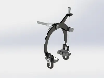 Shoe Brake Mechanism Free 3D model