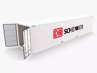 40ft Shipping Container DB Schenker 3D model