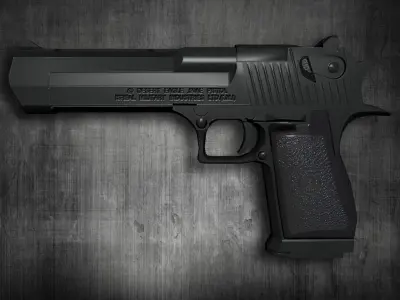 Desert Eagle - Game Ready - Low Poly - Normal Maps Low-poly 3D model
