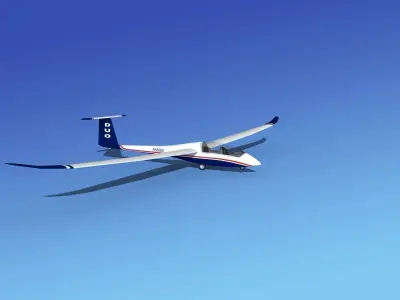 Duo Discus Sailplane 3D model