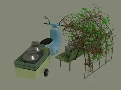Moped 3D model