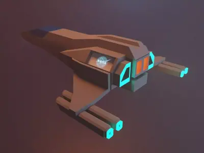 Spaceship Free 3D model from CGTrader