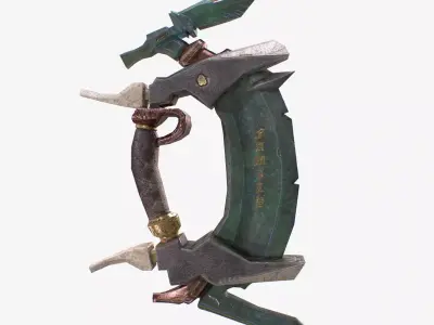 Stone Blade Low-poly 3D model