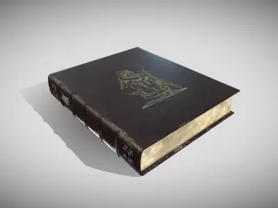 Fantasy Book Low-poly 3D model
