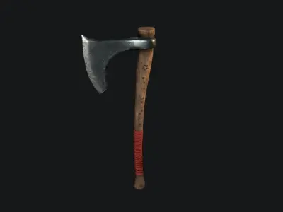 Game ready Axe 2 Low-poly 3D model