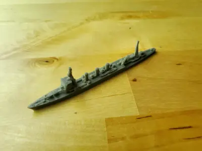 Japanese Nagara Class Cruiser Warship 3D print model