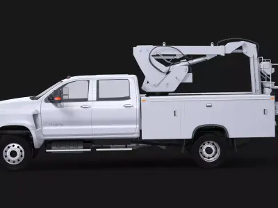 2020 Chevy Silverado Cherry Picker 3D model