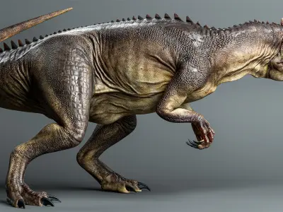 ALLOSAURUS Low-poly 3D model