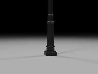 City Streetlight Decor High Poly 2 Free 3D model