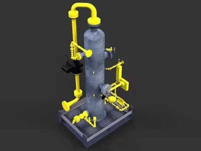 Gas scrubber 604 Free 3D model