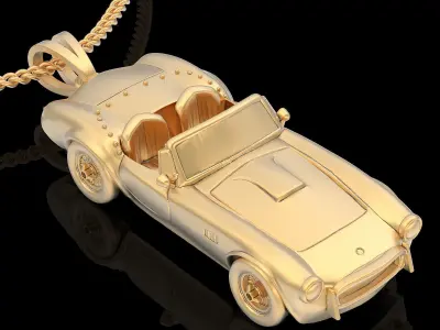 Car silver gold printable jewelry 3D model  model 3D Model Pack purchase