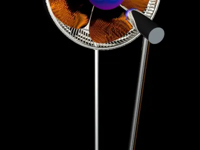 Fan SteamPunk SciFi Free 3D model