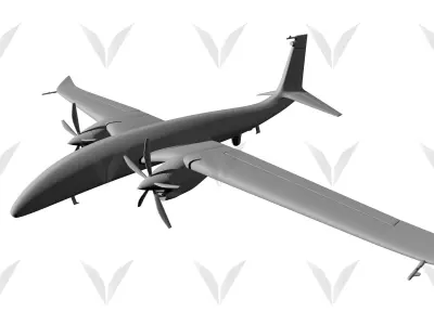 Baykar  AKINCI TIHA 3D model
