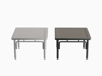 Steel Table Colored 05 Low-poly 3D model