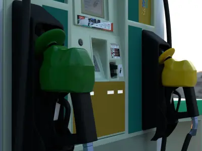 Petrol Pump unit 3D model