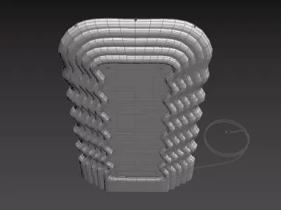 Mirror Ettore Sottsass Polotronova Ultrafragola 3D model