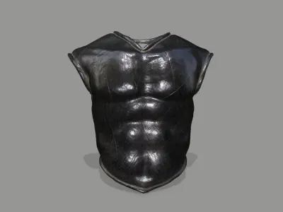 armor golden chest 3D Model Pack