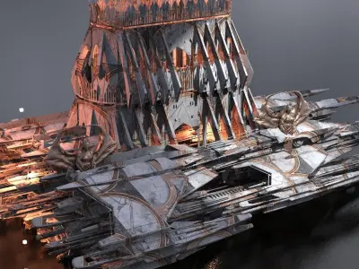 Arch Knight  Airship 1 3D model