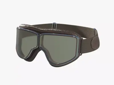 Pilot Goggles Low-poly 3D model