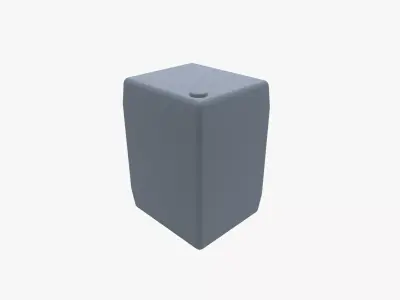 Square barrel 3D model