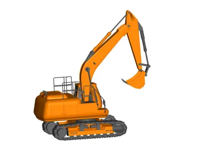 excavator 3D model order