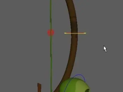 Fishing rod 3D model 2