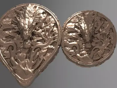 Dragon Crest 2 versions  3D model