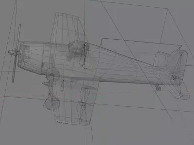 Grumman F6F Hellcat Low-poly 3D model purchase