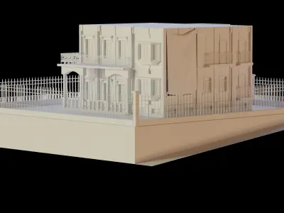 Museum Low-poly 3D model