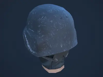 soldier helmet Low-poly 3D model