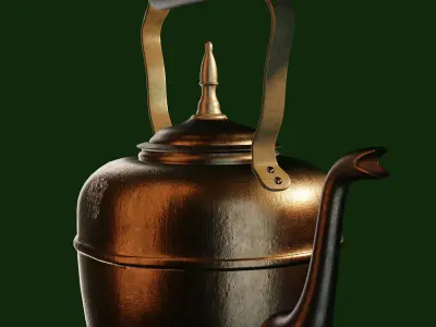 Antique teapot of the 19th and 20th-cc 3D model