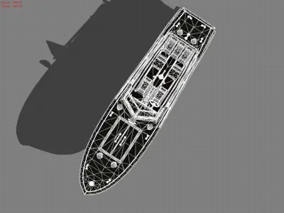 Boat PC117 Low-poly 3D model