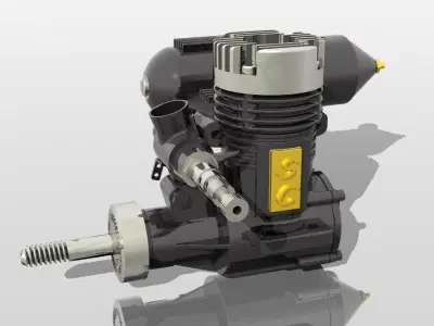 RC Engine Free 3D model