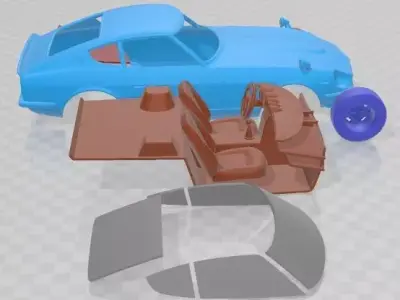 Datsun 240z 1969 Printable Car  3D print model