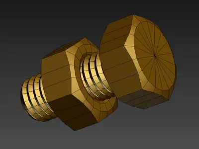 QM Nut Scripted Geometry Plugin 3D model